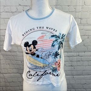 DISNEY Cropped Mickey Mouse T-shirt